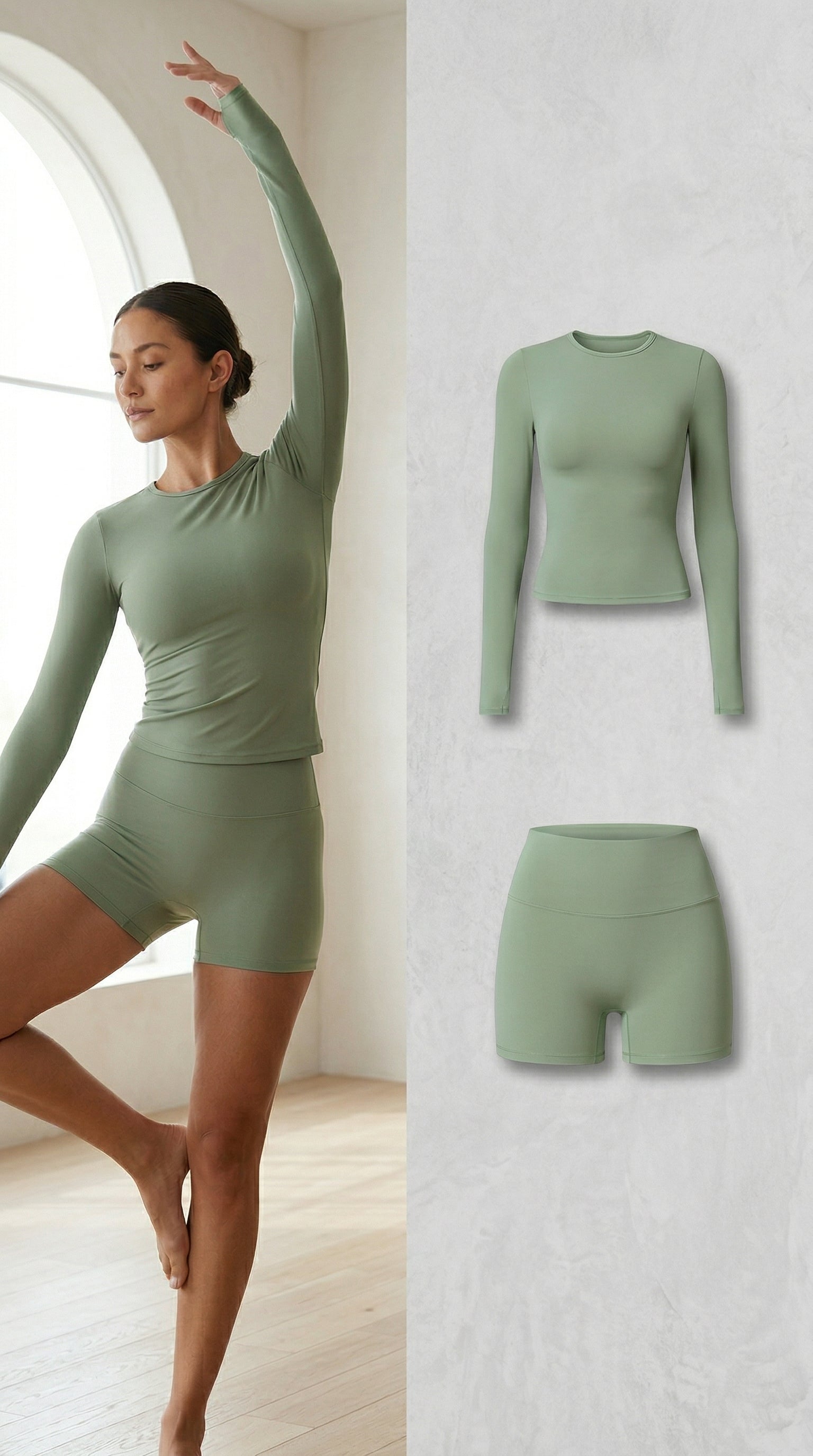 Slim Long Sleeve Yoga Pullover Top